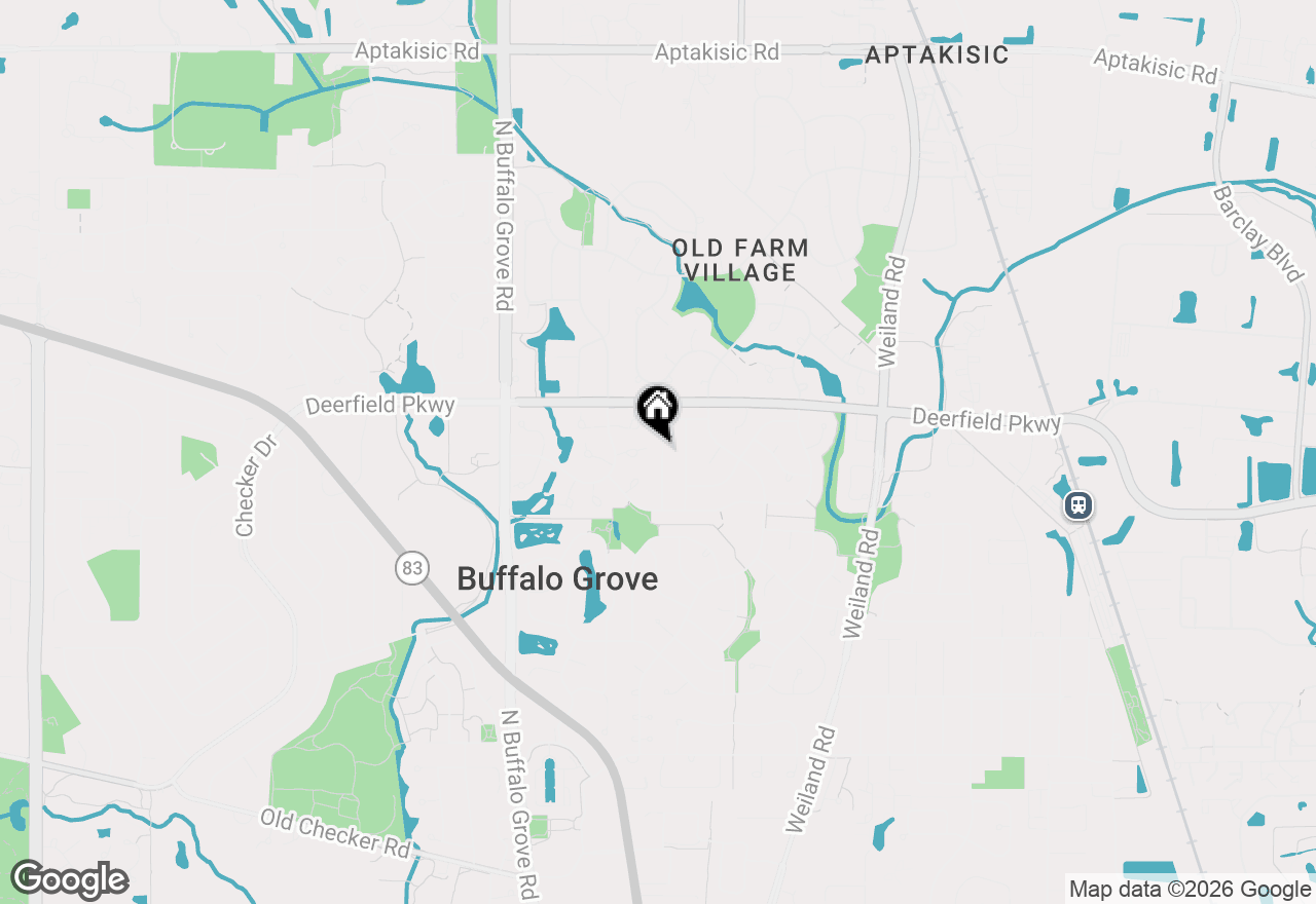 Map of 1002 Hobson Drive, Buffalo Grove, IL 60089