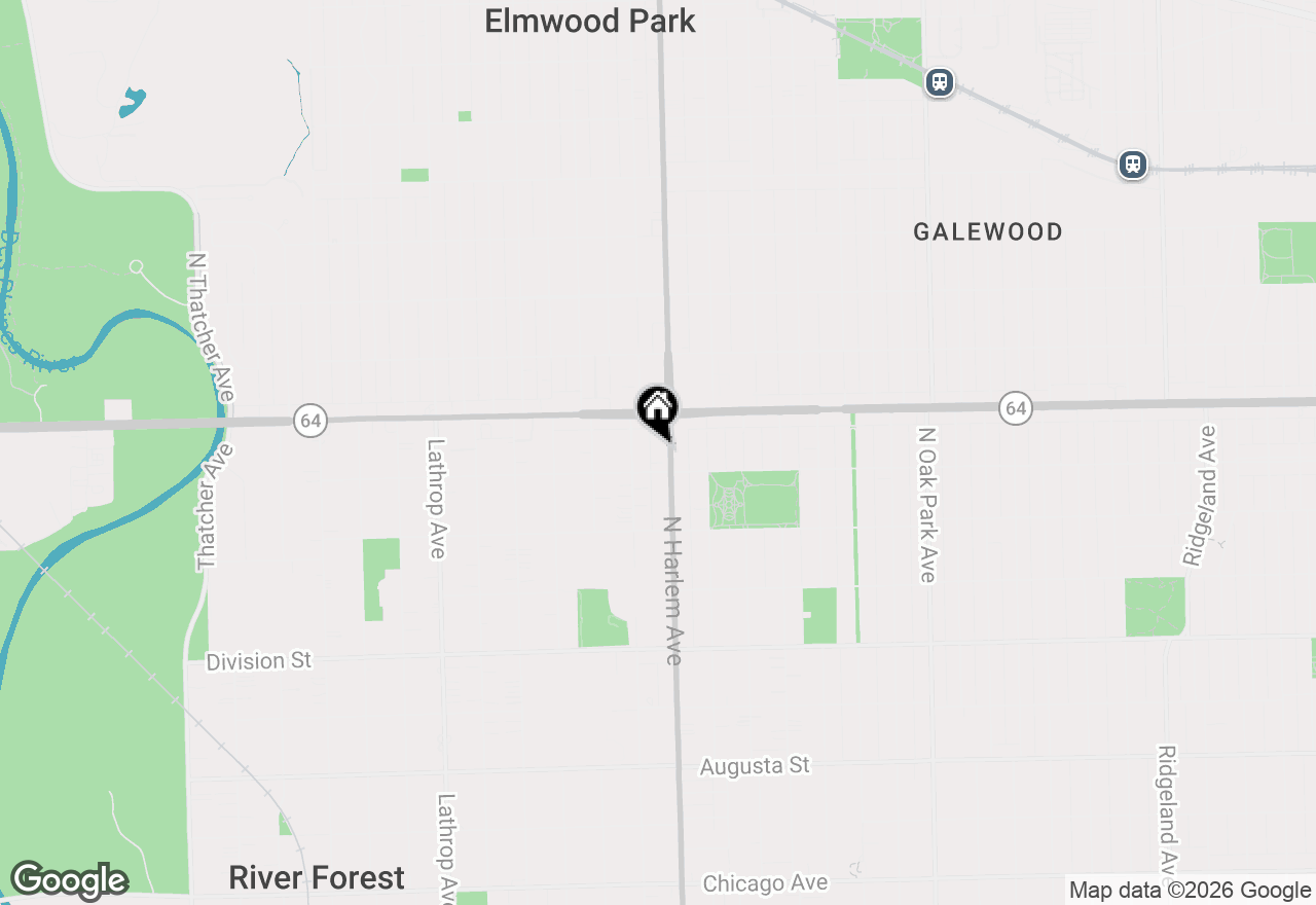 Map of 1516 Harlem Avenue N #3W, River Forest, IL 60305