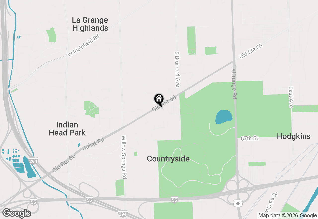 Map of 6408 Joliet Road #1-2-3-4, Countryside, IL 60525