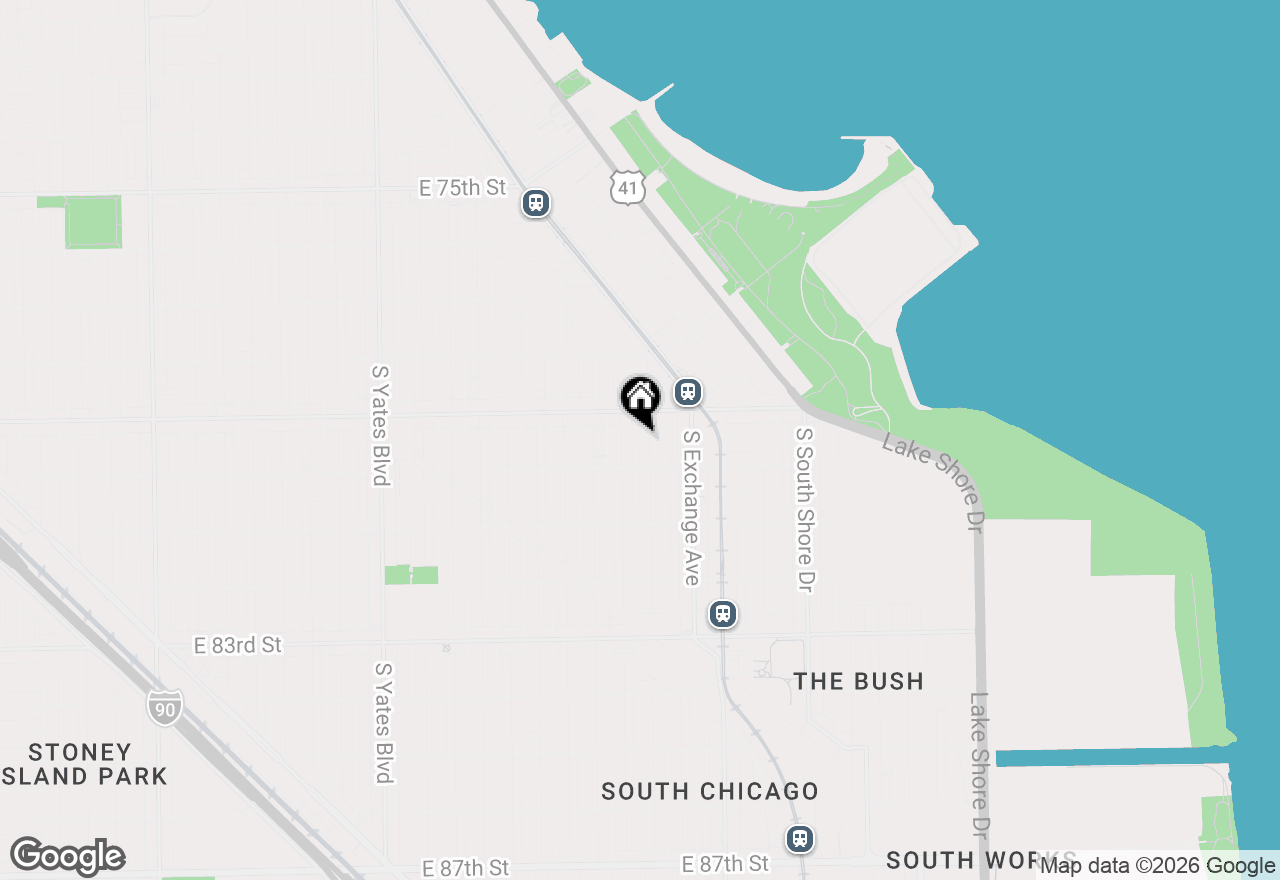 Map of 7931 S Muskegon Avenue, Chicago, IL 60617