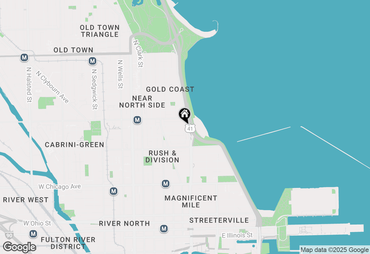 Map of 1120 N Lake Shore Drive #8B, Chicago, IL 60611