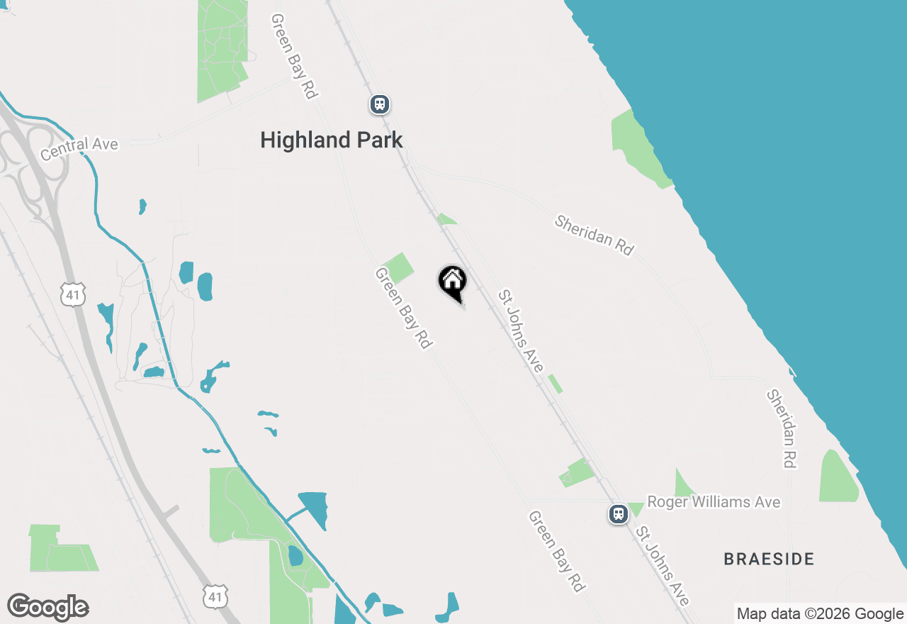Map of 642 Gray Avenue, Highland Park, IL 60035