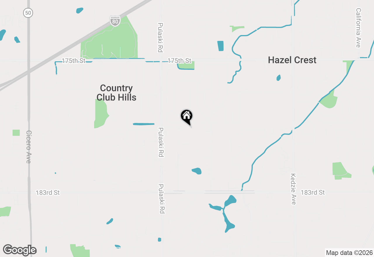 Map of 17901 Springfield Avenue, Homewood, IL 60430
