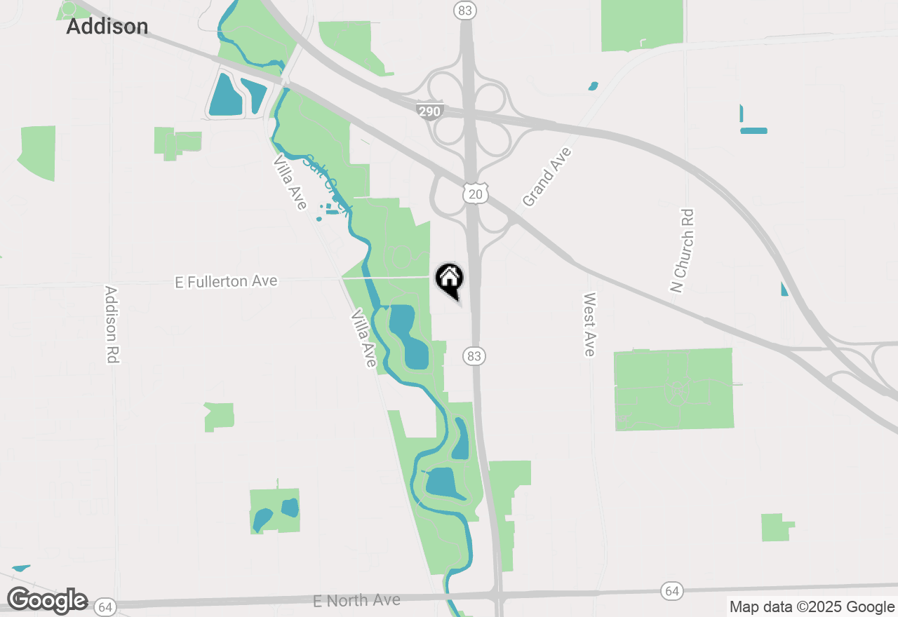 Map of 910 E Krage Drive, Addison, IL 60101