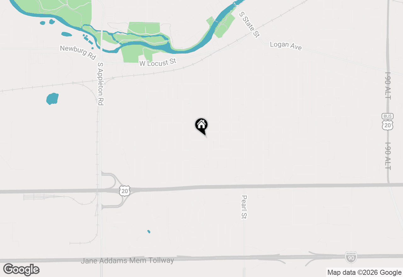 Map of 621 W 8th Street, Belvidere, IL 61008