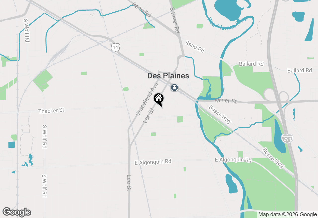 Map of 830 Center Street, Des Plaines, IL 60016