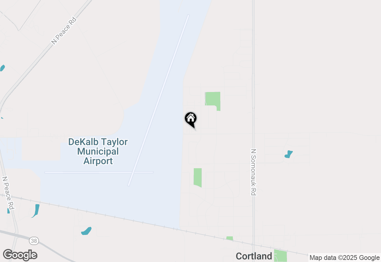 Map of 412 N Grainger Lane, Cortland, IL 60112