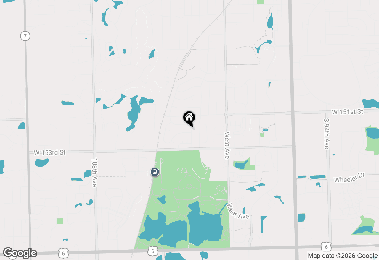 Map of 15158 Huntington Court, Orland Park, IL 60462