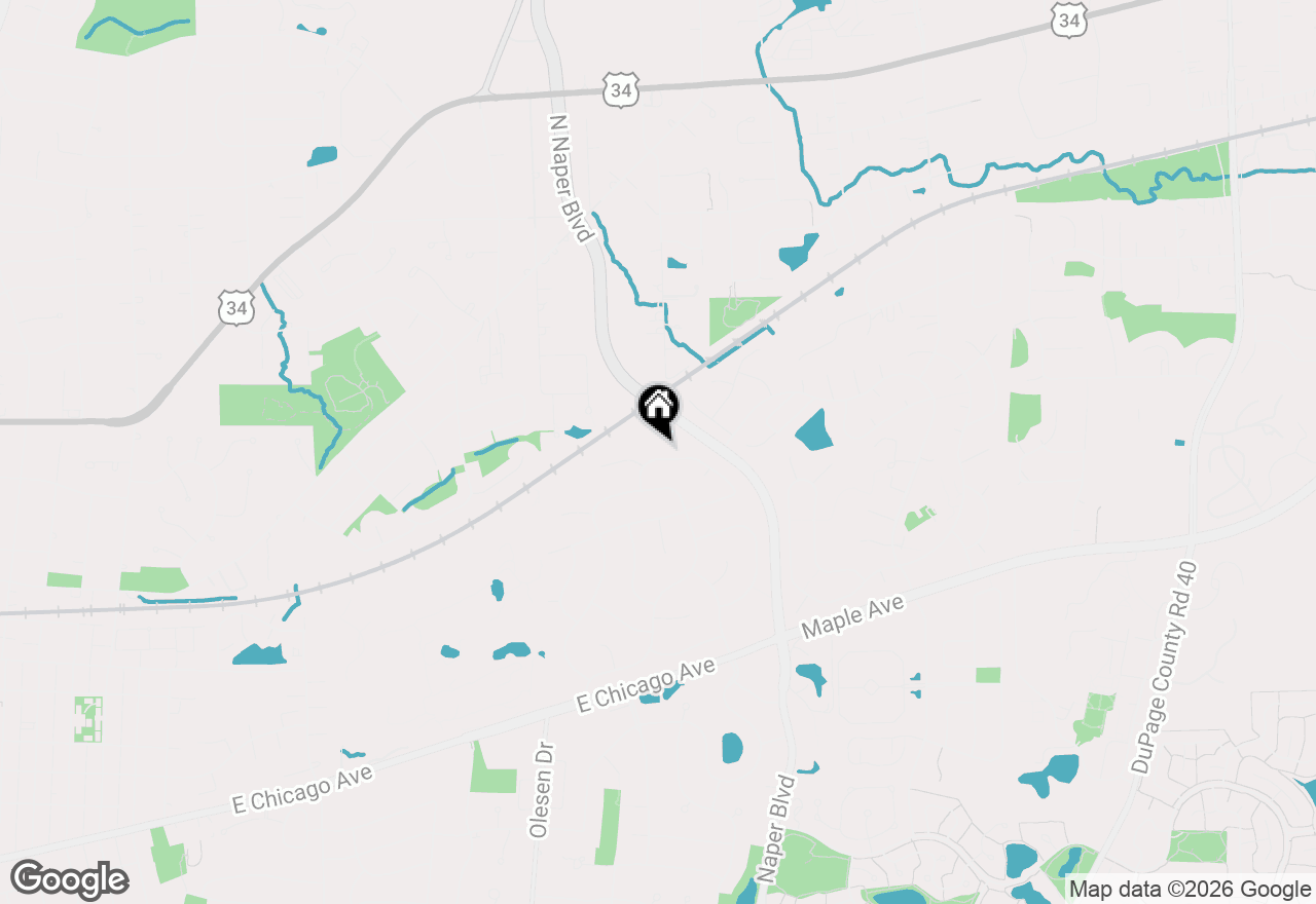 Map of 25W184 Setauket Avenue, Naperville, IL 60540