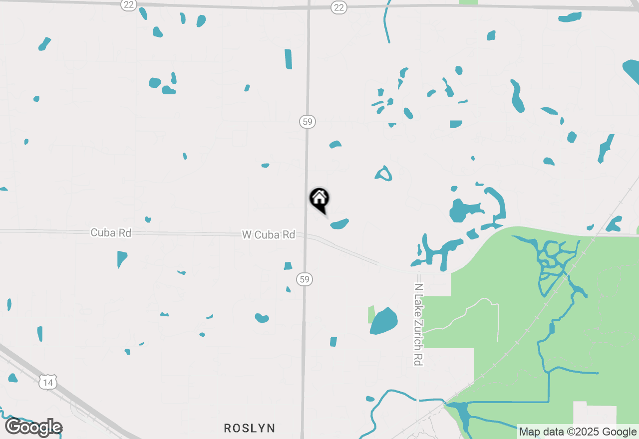 Map of 25696 W Chatham Road, Barrington, IL 60010