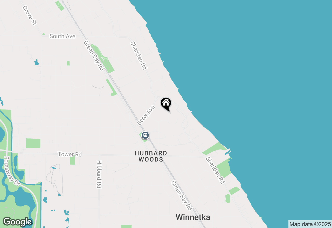 Map of 1080 Crescent Lane, Winnetka, IL 60093