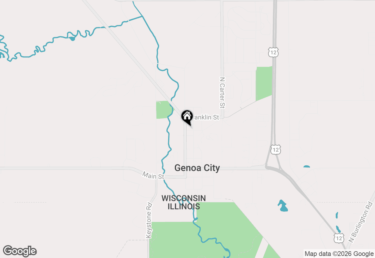 Map of 520 Freeman St, Genoa City, WI 53128