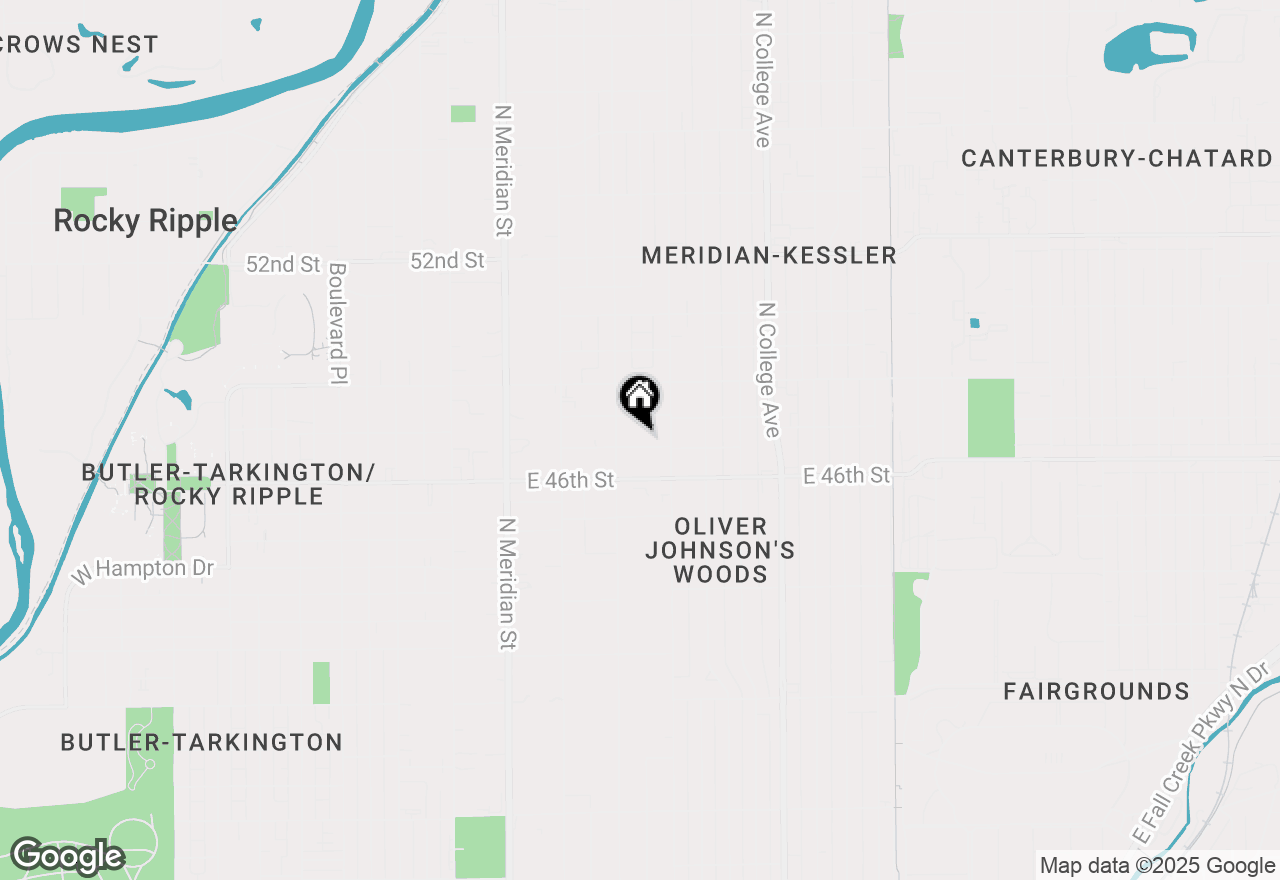 Map of 328 E 47th Street, Indianapolis, IN 46205