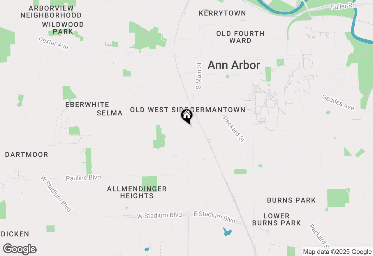 Map of 610 S Ashley Street #1, Ann Arbor, MI 48103