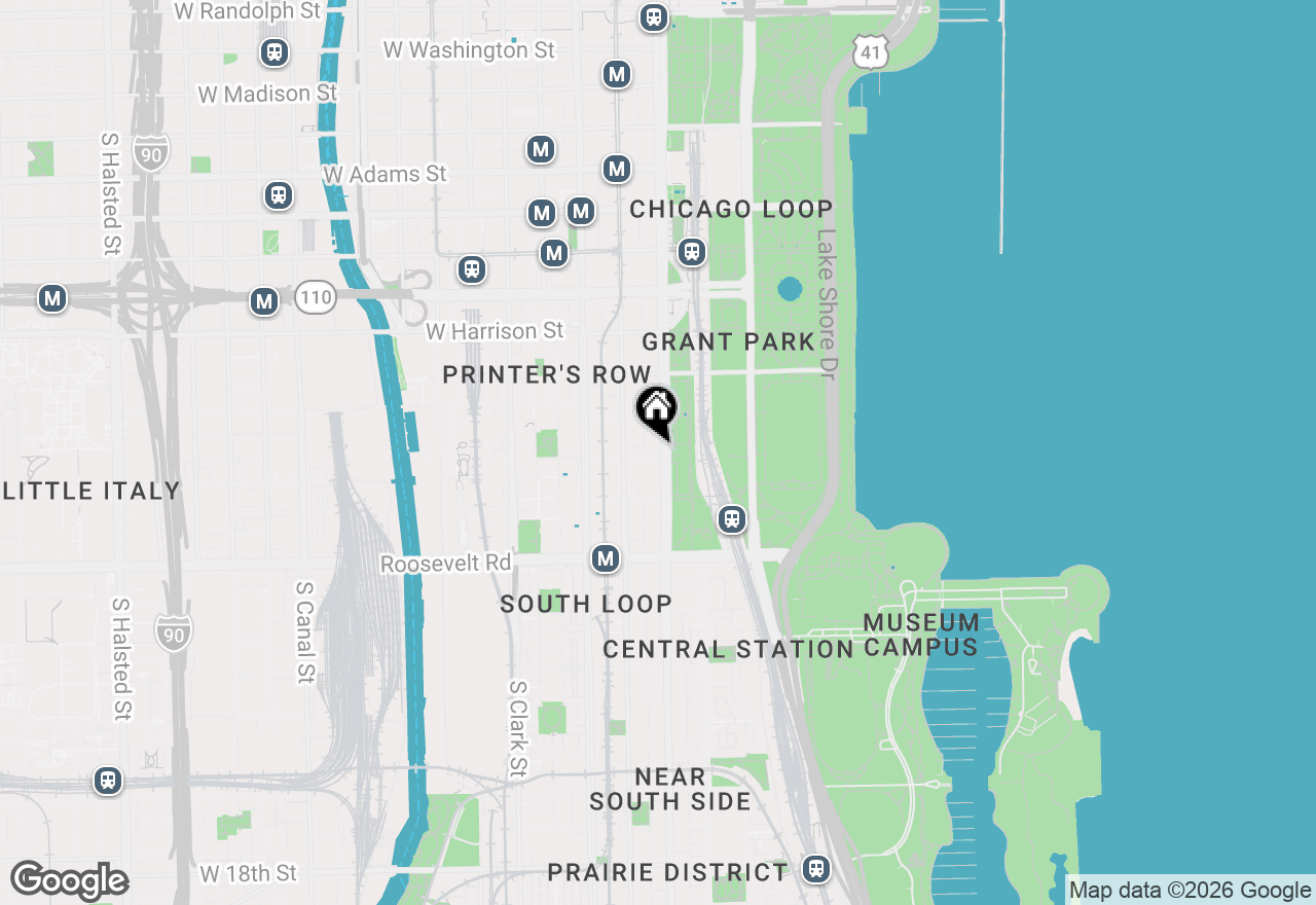 Map of 888 S Michigan Avenue #600, Chicago, IL 60605