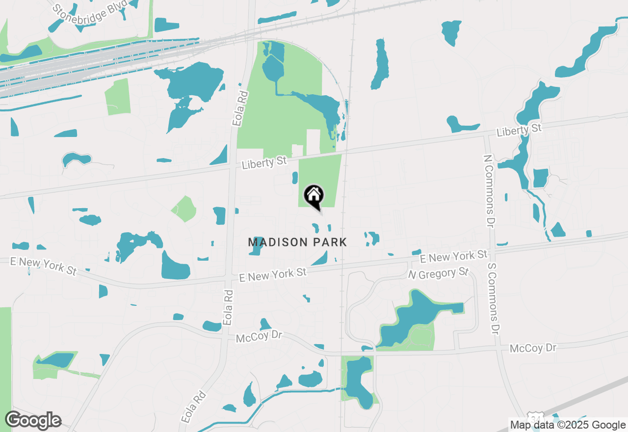 Map of 633 Conservatory Lane #633, Aurora, IL 60502