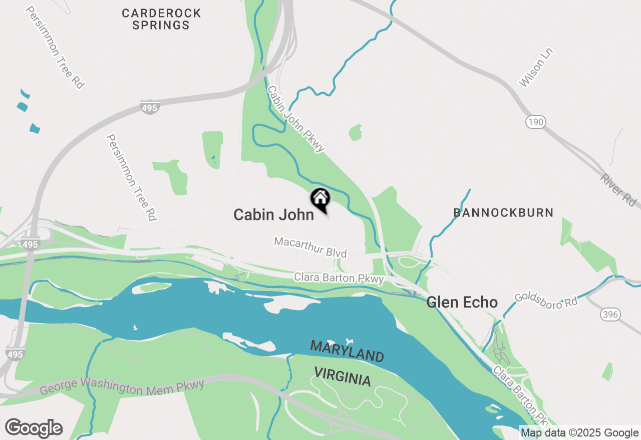 Map of 7509 Arden Road, Cabin John, MD 20818