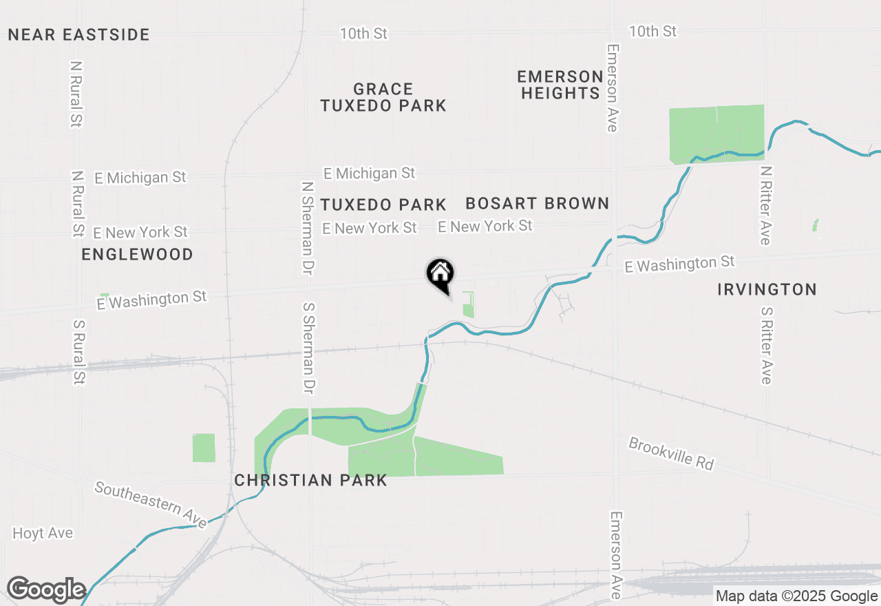 Map of 24 S Euclid Avenue, Indianapolis, IN 46201