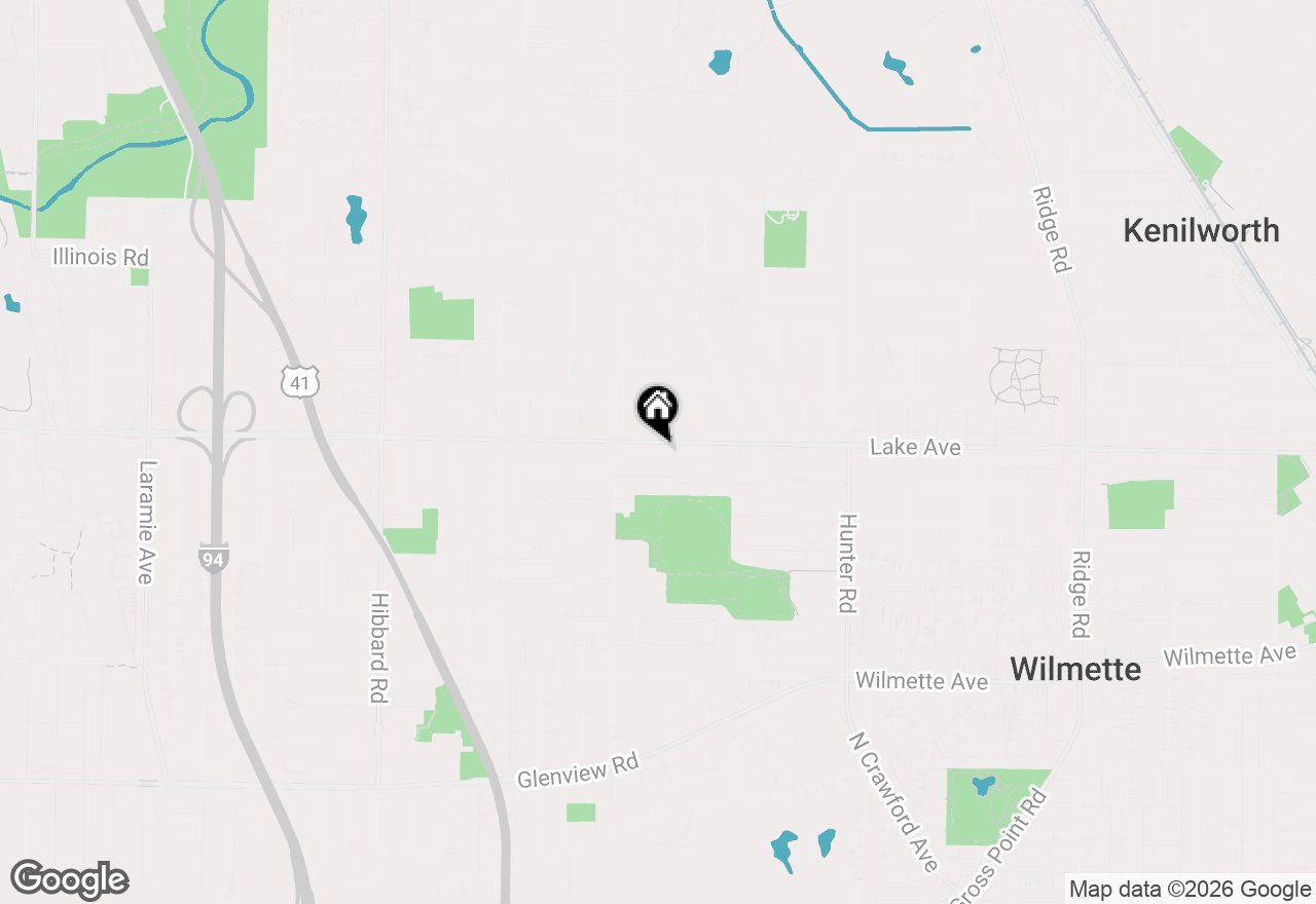 Map of 2611 Lake Avenue, Wilmette, IL 60091