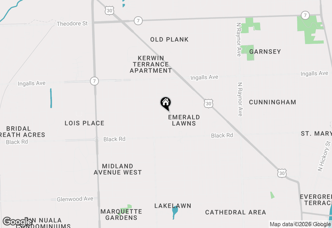 Map of 1303 Schriber Avenue, Joliet, IL 60435