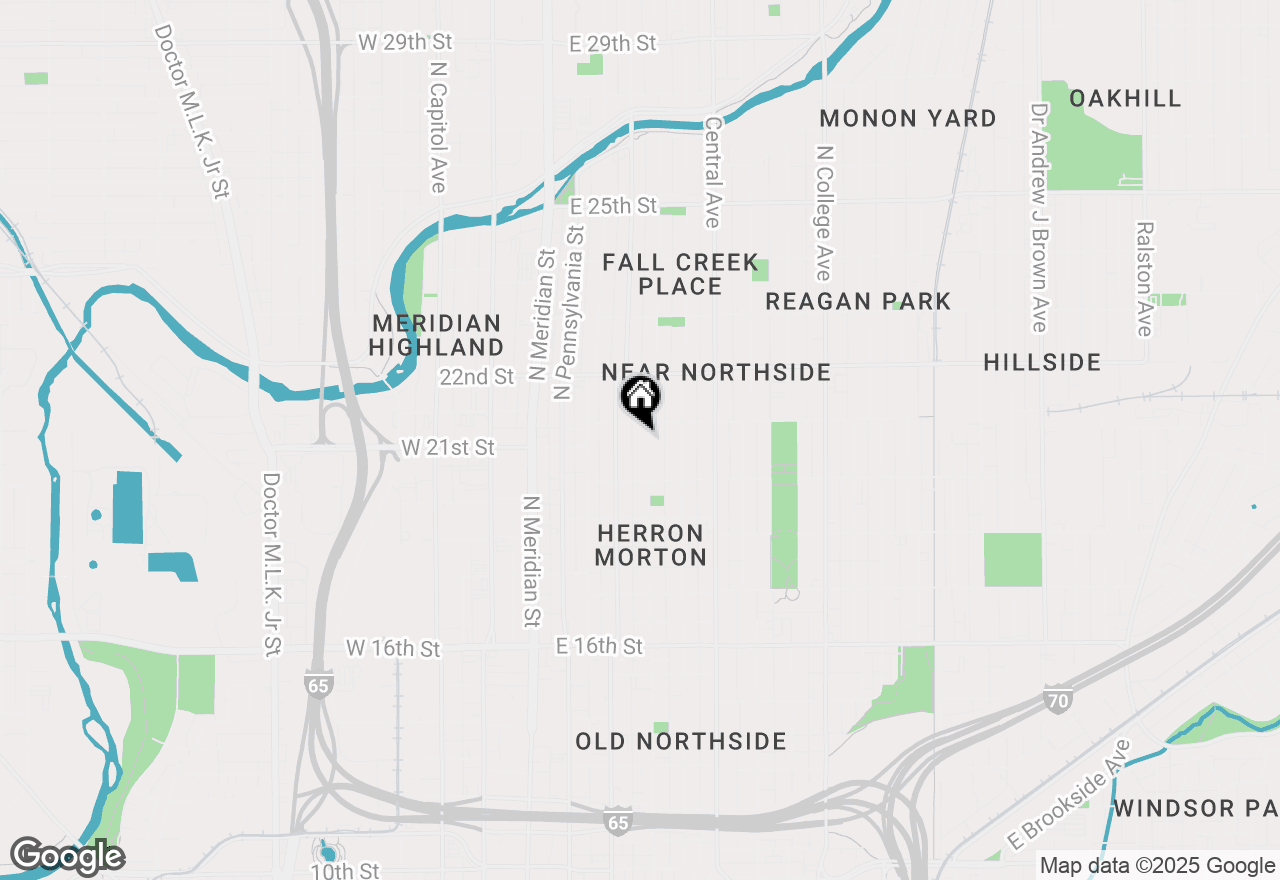 Map of 2050 N Alabama Street, Indianapolis, IN 46202