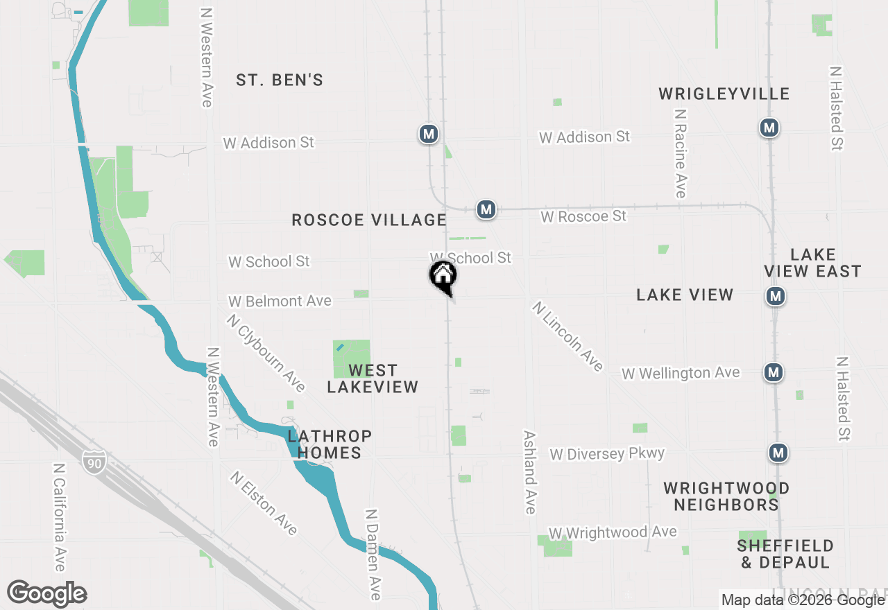 Map of 3151 N Honore Street #9, Chicago, IL 60657
