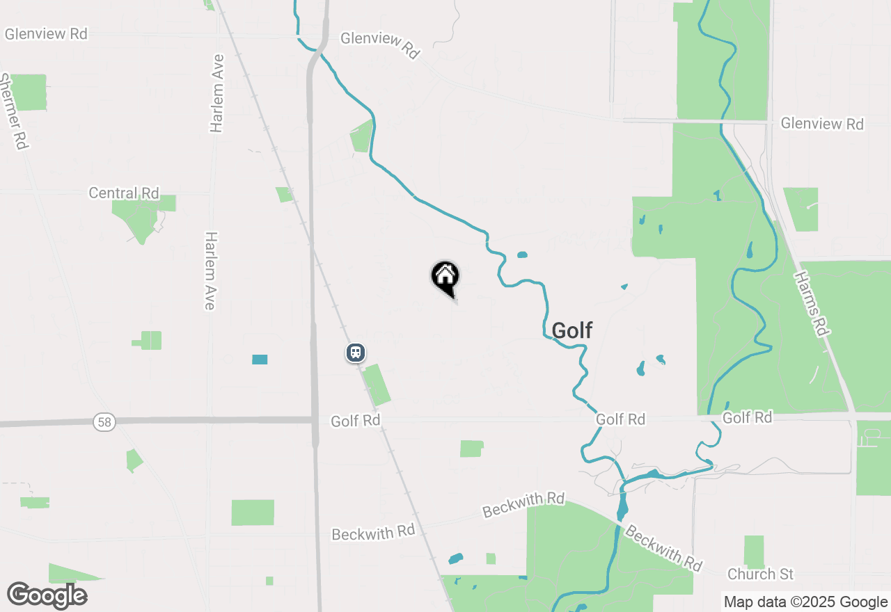 Map of 240 Henneberry Lane, Glenview, IL 60025