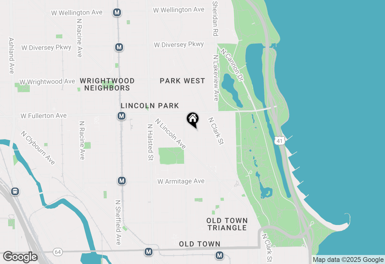 Map of 529 W Belden Avenue #2, Chicago, IL 60614