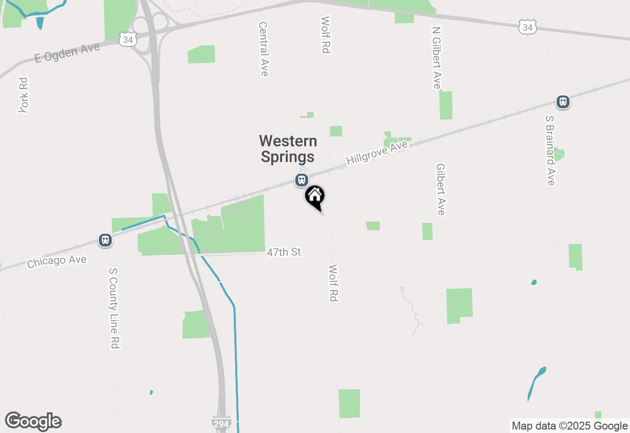 Map of 4553 Lawn Avenue, Western Springs, IL 60558