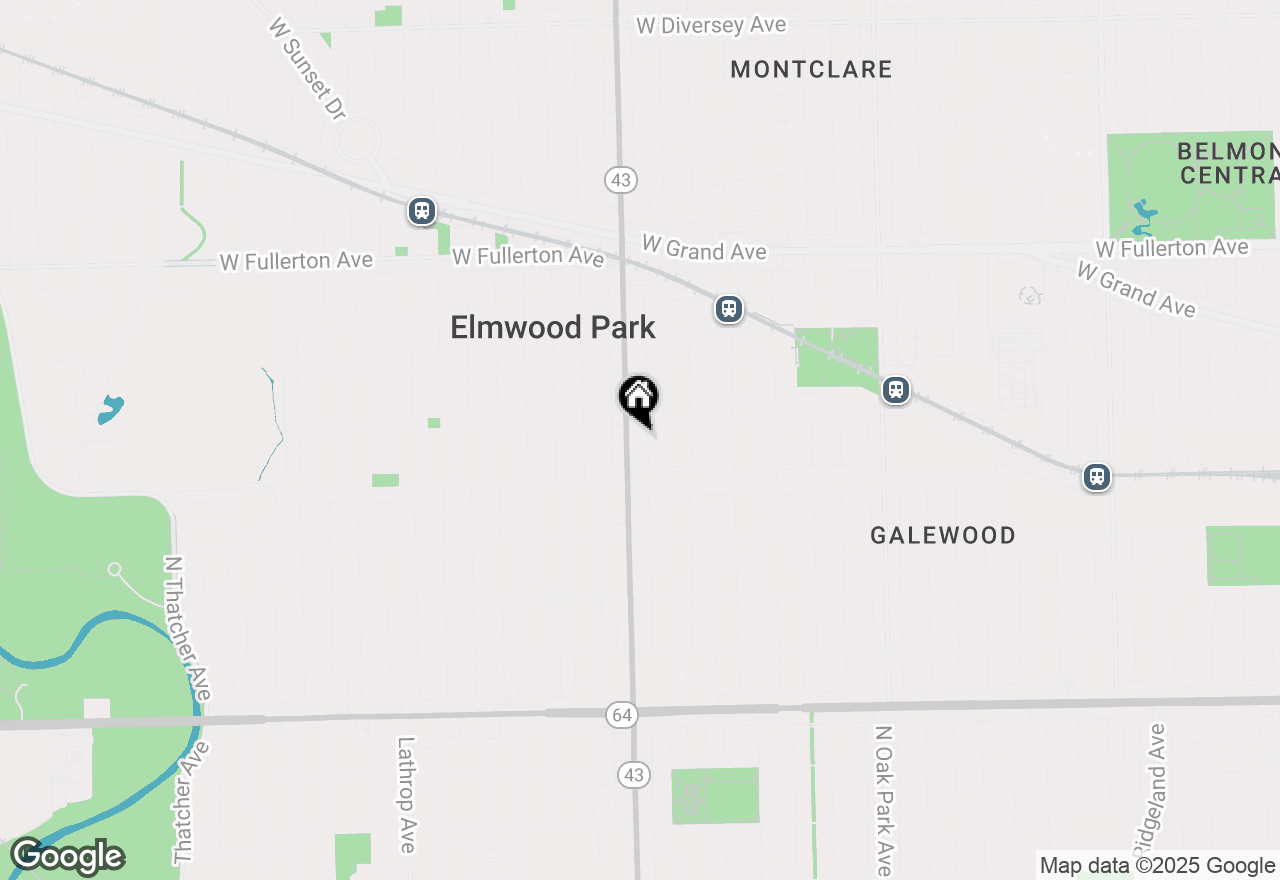 Map of 2049 N Harlem Avenue #2W, Chicago, IL 60707