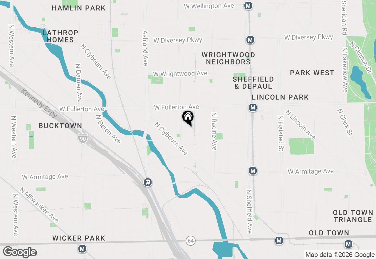 Map of 2238 N Wayne Avenue, Chicago, IL 60614