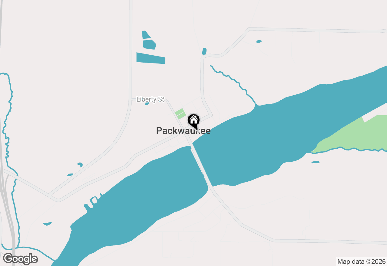 Map of W5910 Lake Street, Packwaukee, WI 53953