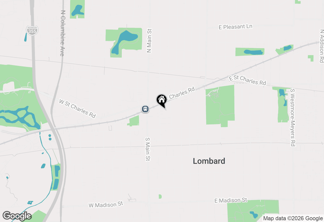 Map of 113 S Charlotte Street, Lombard, IL 60148