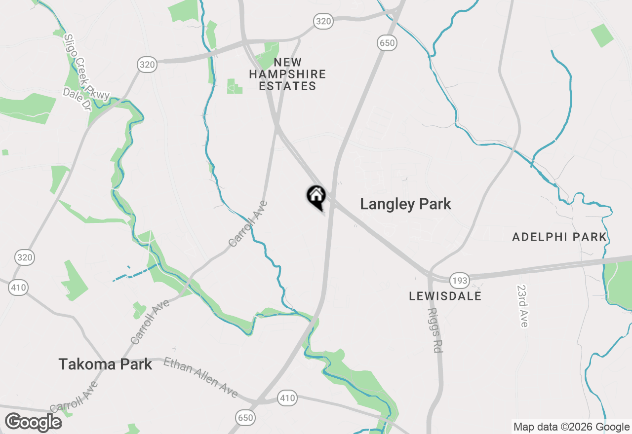 Map of 1215 Kirklynn Avenue, Takoma Park, MD 20912