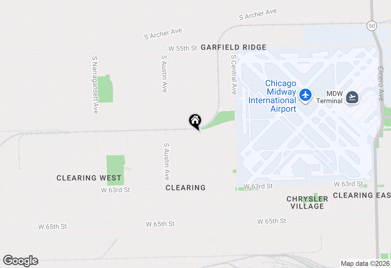 Map of 5818 W 60th Street, Chicago, IL 60638