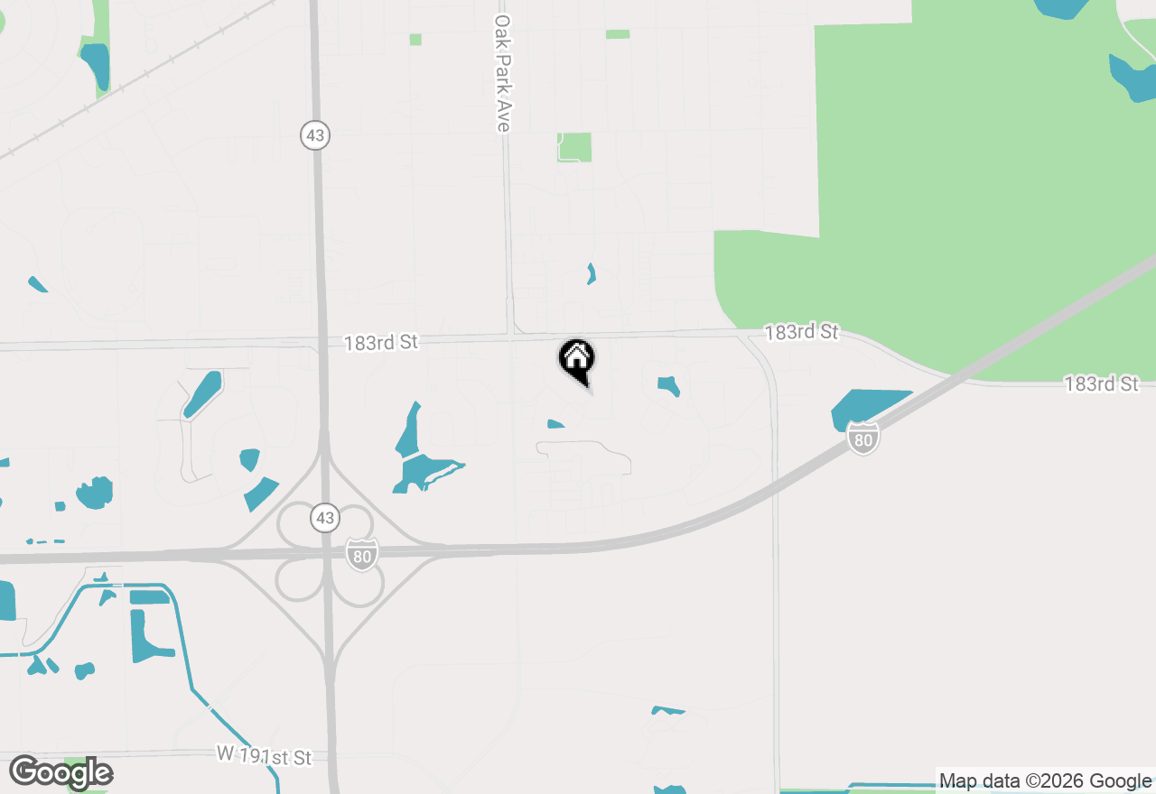 Map of 6700 Pondview Drive, Tinley Park, IL 60477