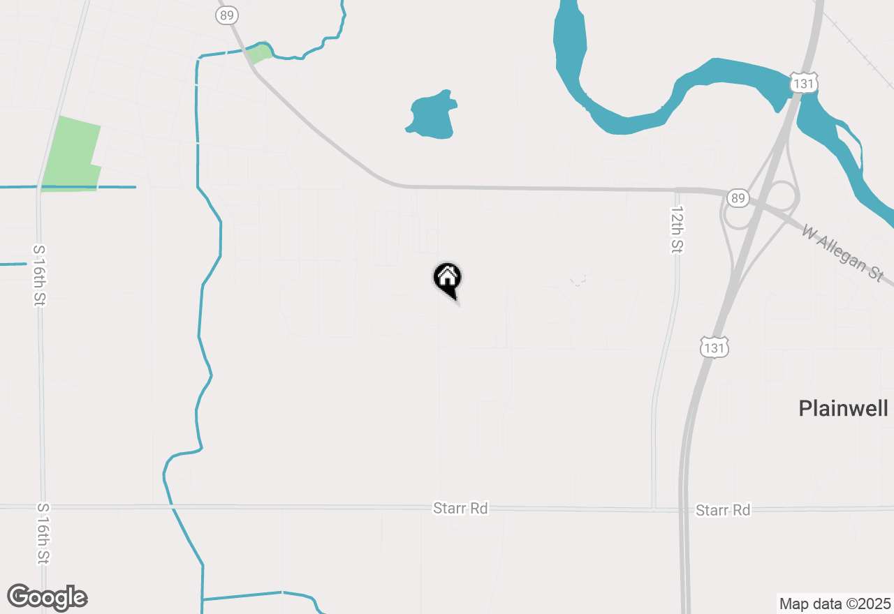 Map of 323 13th Street, Plainwell, MI 49080