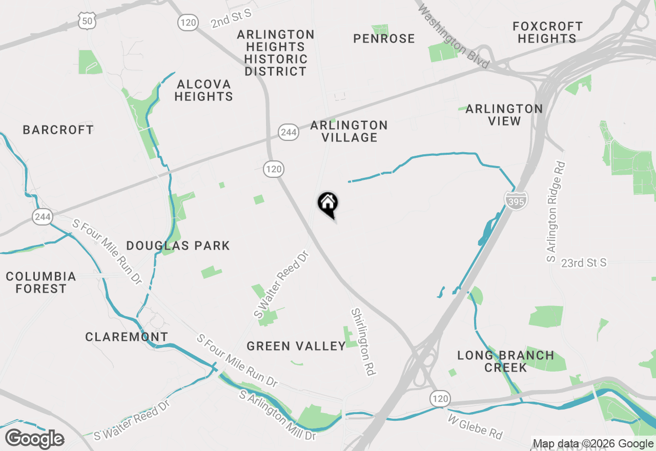 Map of 3100 17th Street S, Arlington, VA 22204