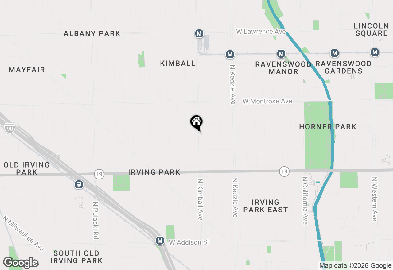 Map of 4204 N Kimball Avenue #2, Chicago, IL 60618