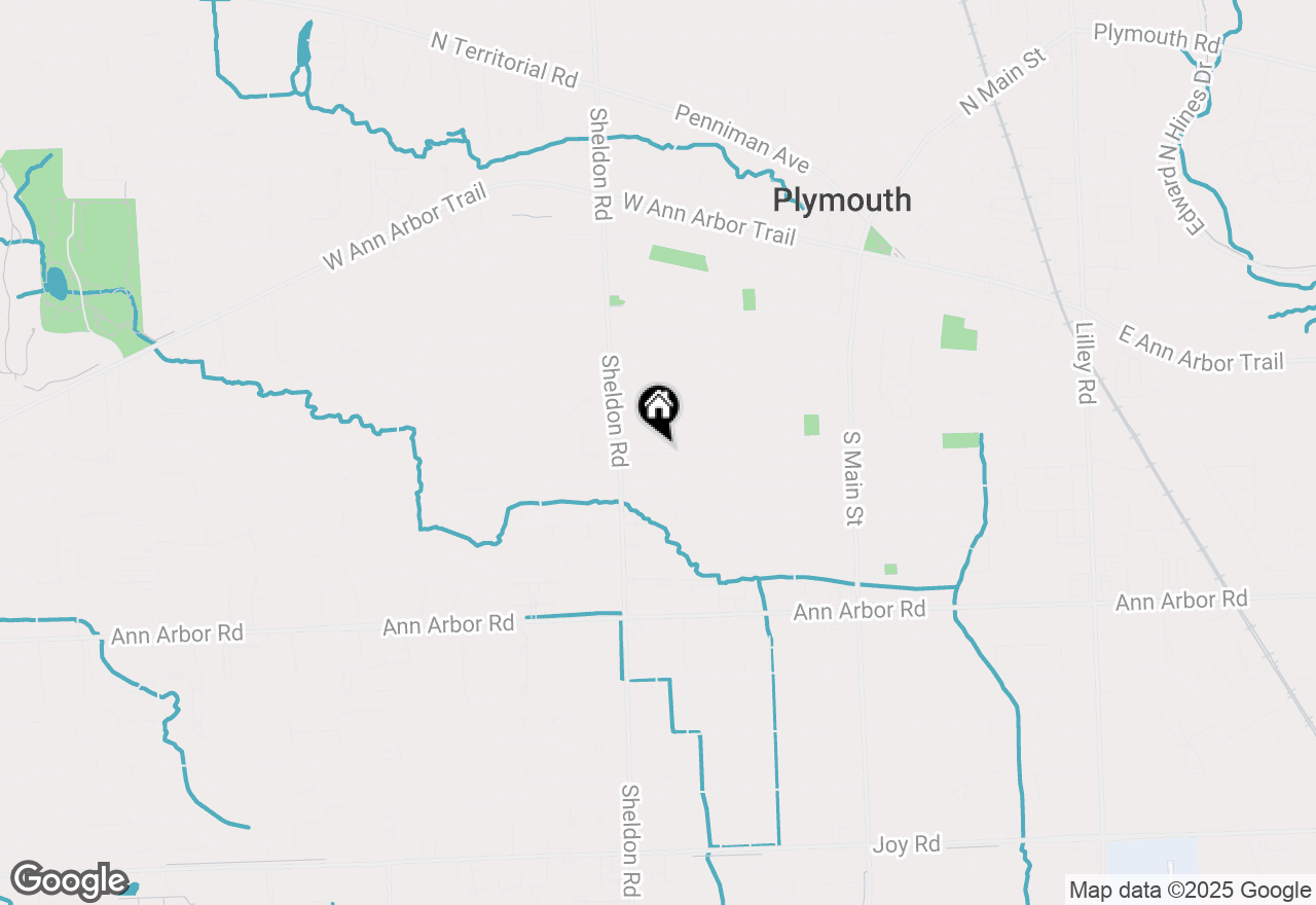 Map of 1416 Palmer Street, Plymouth, MI 48170