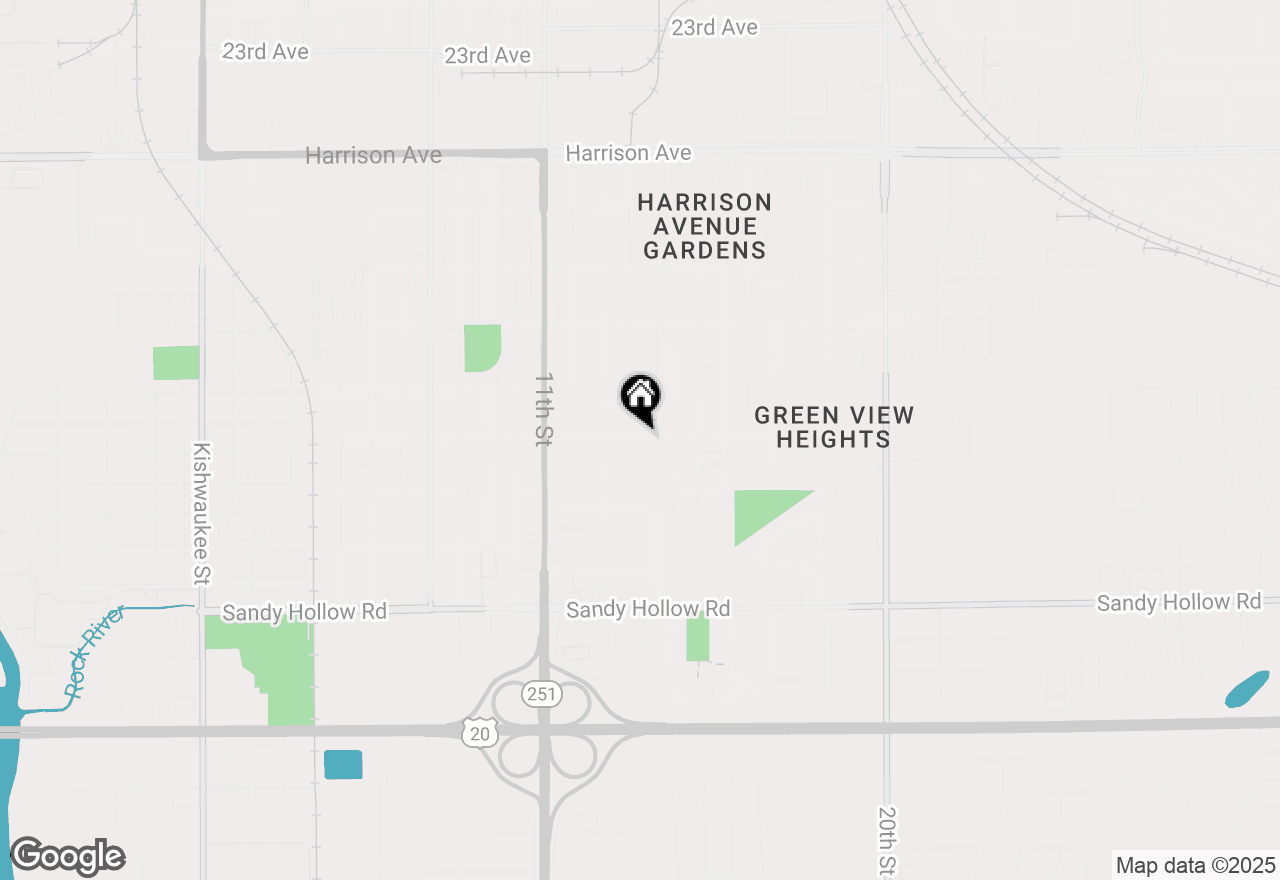 Map of 1733 Pershing Avenue, Rockford, IL 61109