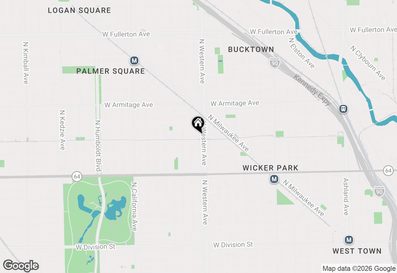 Map of 2418 W Bloomingdale Avenue #102, Chicago, IL 60647