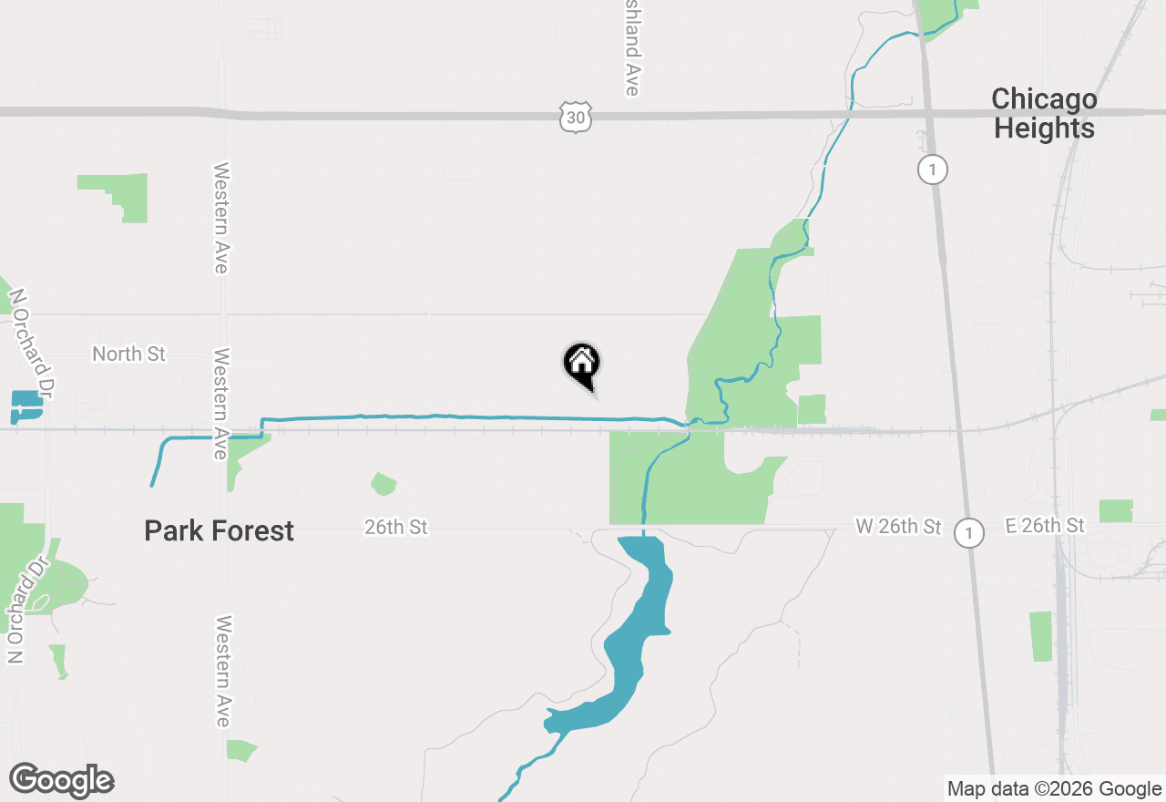 Map of 299 Beacon Boulevard, Chicago Heights, IL 60411