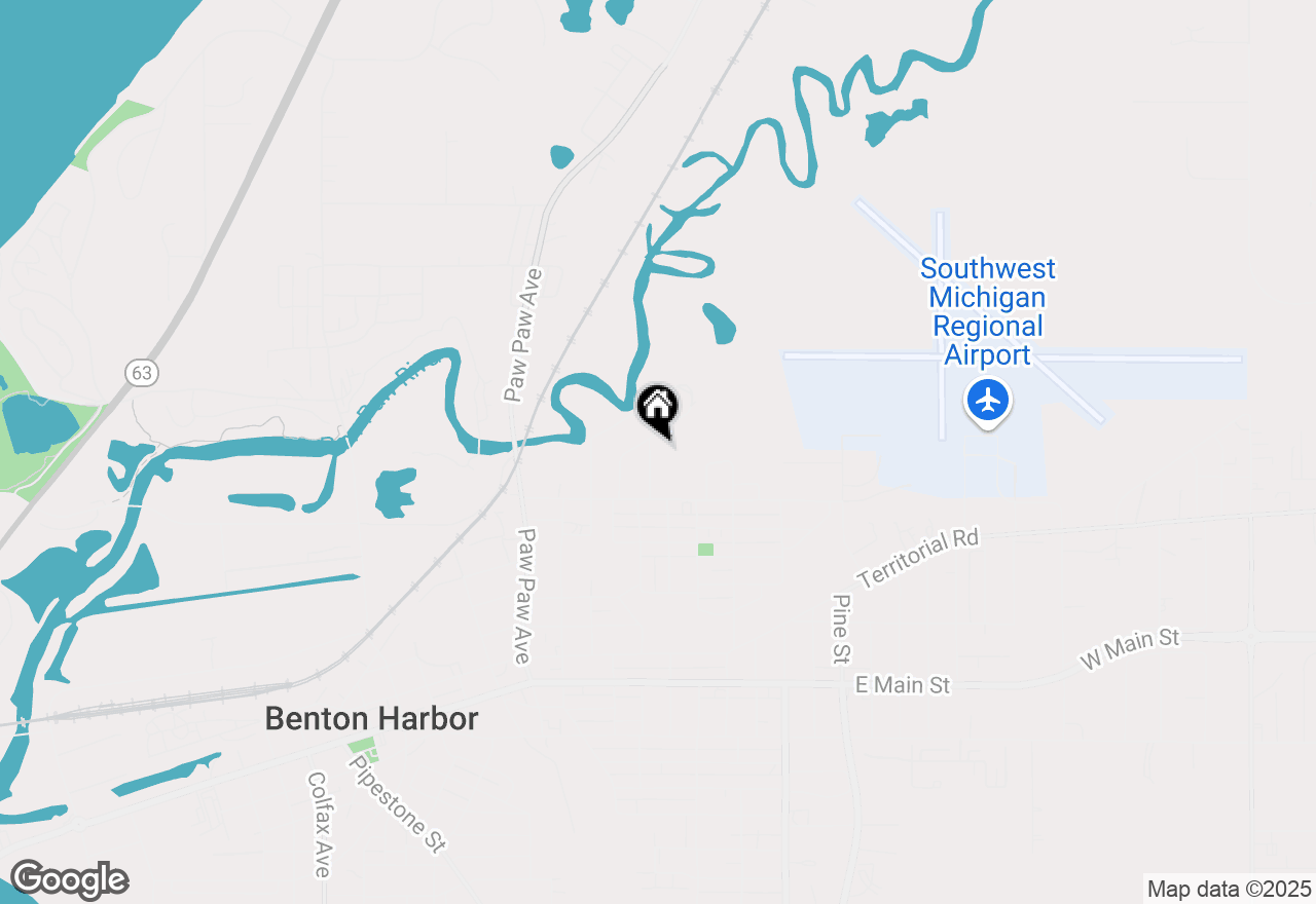 Map of 591 N Winans Street, Benton Harbor, MI 49022