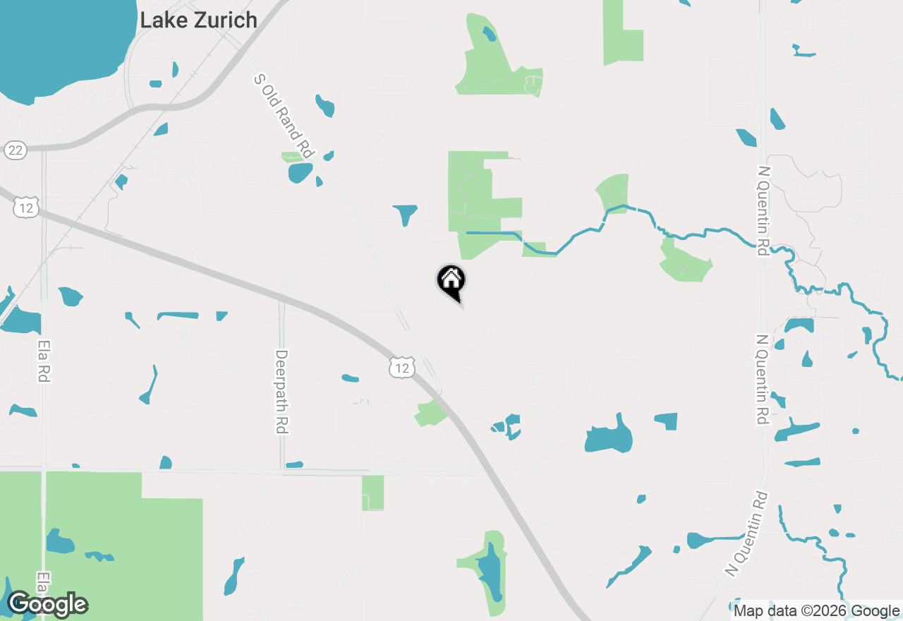 Map of 681 Windemere Lane, Lake Zurich, IL 60047