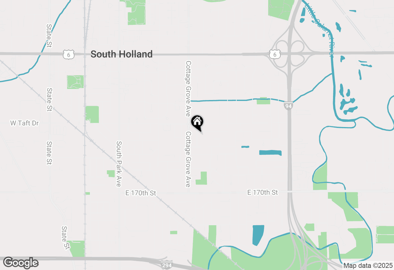 Map of 16664 Maryland Avenue, South Holland, IL 60473