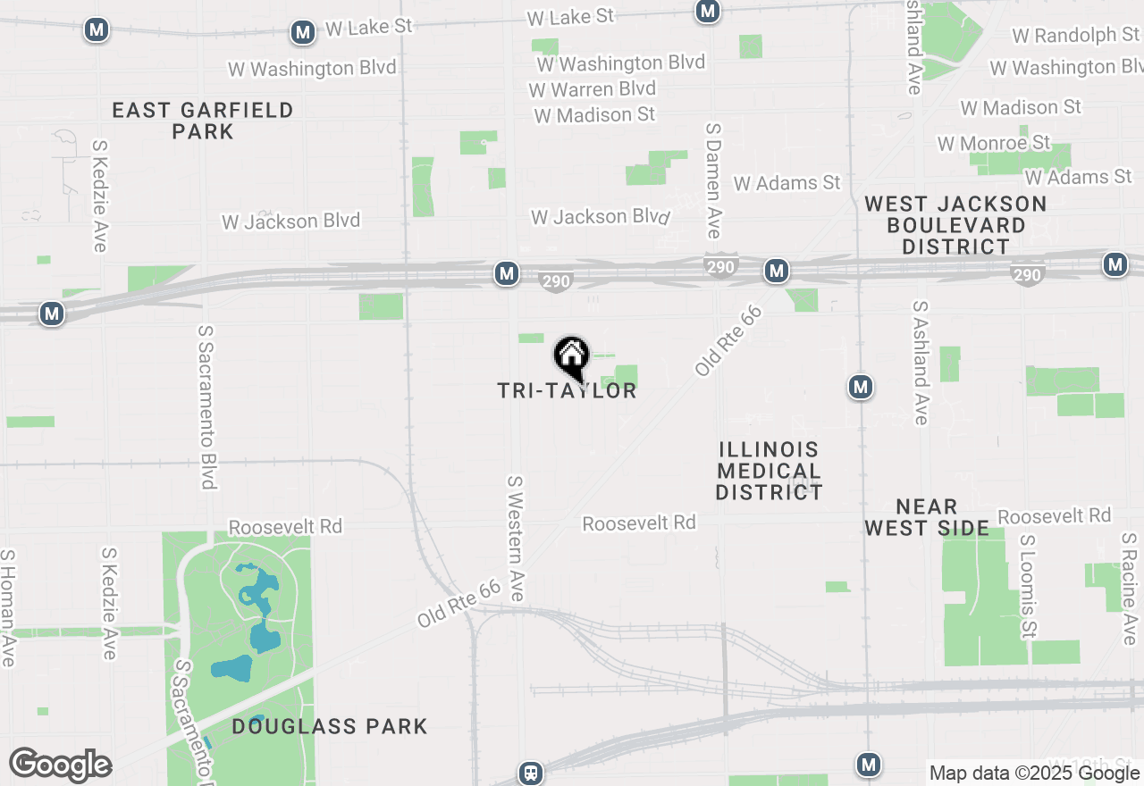 Map of 801 S Oakley Boulevard #ENGLISH, Chicago, IL 60612