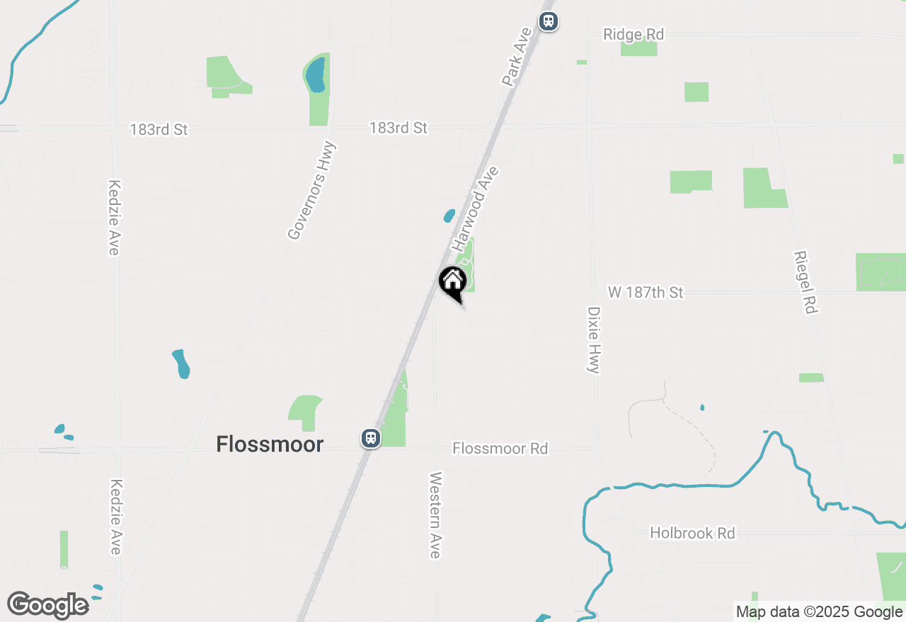 Map of 723 Gardner Road, Flossmoor, IL 60422