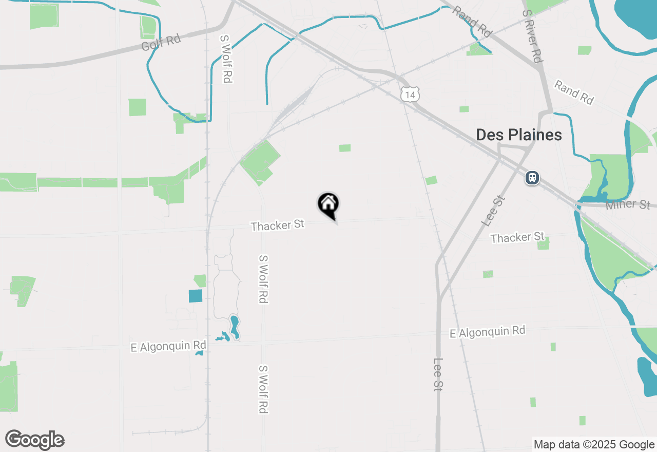 Map of 823 E Thacker Street, Des Plaines, IL 60016