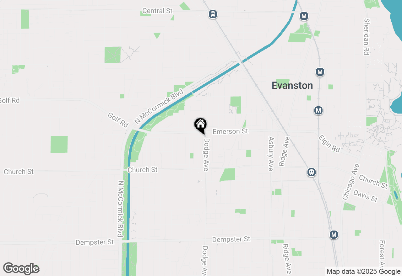 Map of 1835 Brown Avenue, Evanston, IL 60201